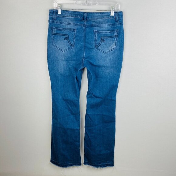 My Wonder Collection Renee Greenstein Jeans Women's Size 12 Patchwork Front - Picture 4 of 8